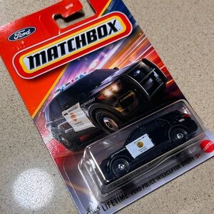 Match Ford Police Interceptor Toy Car - Black